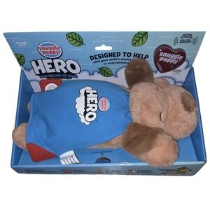 Snuggle Puppy HERO Plush Toy w/ Real-Feel Heartbeat Anxiety Comfort Soother